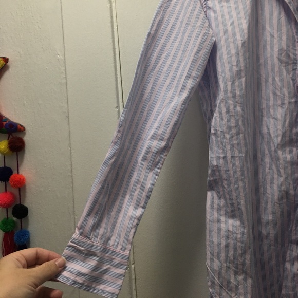 Frank & Eileen pink/blue thin stripe Grayson NWOT - Picture 10 of 13